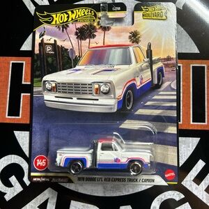 Hot Wheels 1978 Dodge Li'l Red Express Truck - White and Red
